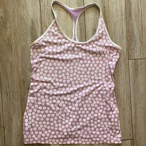 Nike DriFit Slim Fit Tank, White/Purple, Medium